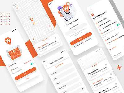 Wheresafe Tracking App app branding gps graphic design illustration mobile design responsive tracker typography uiux vector