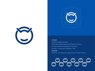Smile + connection. Logo concept. branding circle logo design flow graphic design logo logo design minimal smile style trend ui ukraine vector wind wind design windfall windfall design