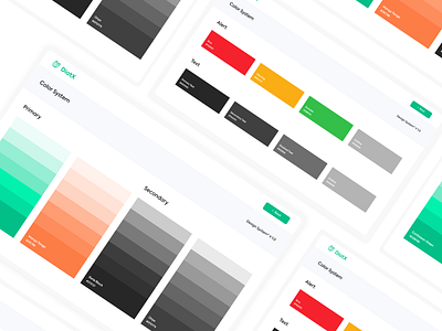 Diatx Design System - Color Pallete adobe xd app design designsystem system ui ux web