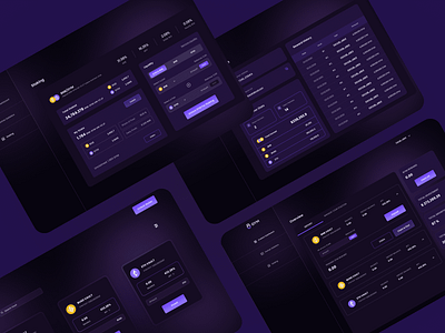 Decentralized Platform Designs blockchain crypto design screens ui uiux web design website