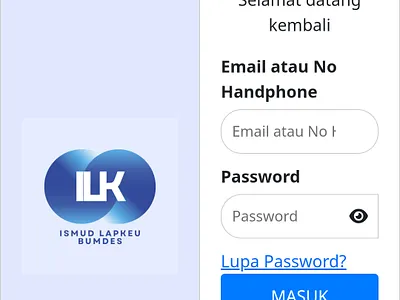 ismudkoperasi.com Login Web App android design login proggramming registration uiux web