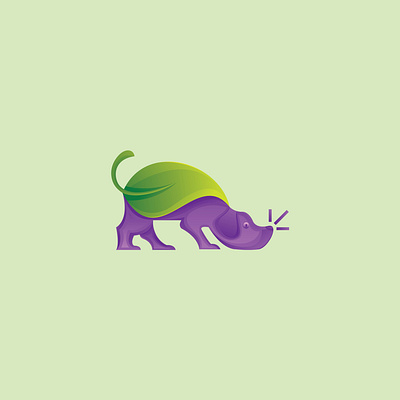 Leaf dog logo. Nature dog dog logo dog logos dog training logo dog vector nature dog training dog logo