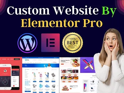 I will design your amazing WordPress website using Elementor pro graphic design web design website wordpress