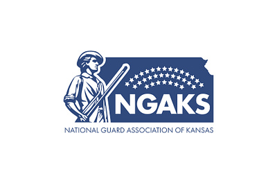 NGAKS v4 Logo Concept adobe illustrator blue branding design garner kansas logo military national national guard shield soldier star