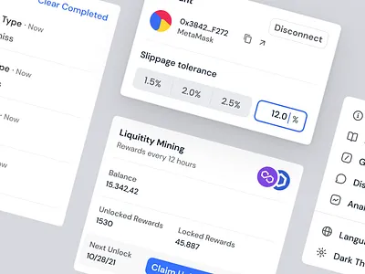 🧩 Trading Platform Components app app design dashboard desktop web crypto dashboard finance web application free source design interaction design interface design navigation nft stocks trading ui clean ui components user interface ux wallet