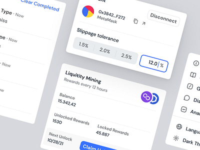 🧩 Trading Platform Components app app design dashboard desktop web crypto dashboard finance web application free source design interaction design interface design navigation nft stocks trading ui clean ui components user interface ux wallet