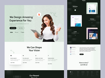 DSantuy-Digital Agency agency clean ui clean website creative agency design design agency development agency digital agency dribbble freelance freelancer landing page popular popular design ui uiux web design website