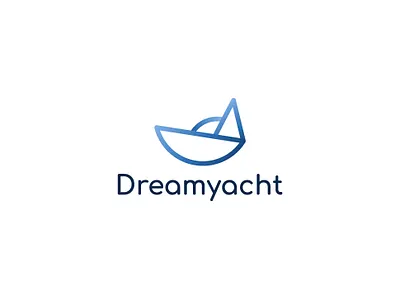 Boat Logo - Dreamyacht Minimal Logo Design | App Icon boat app icon boat logo branding branding design business logo d letter logo icon design logo logo design logo design branding logodesign logofolio2021 logos logotrends2021 logotype minimal minimalist logo modern logo visual identity yacht logo