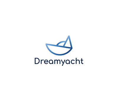 Boat Logo - Dreamyacht Minimal Logo Design | App Icon boat app icon boat logo branding branding design business logo d letter logo icon design logo logo design logo design branding logodesign logofolio2021 logos logotrends2021 logotype minimal minimalist logo modern logo visual identity yacht logo