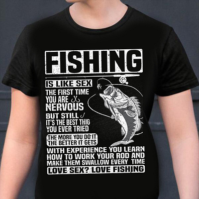 Fishing T-shirt branding fishing t shirt t shirt t shirt mockup tee design typography