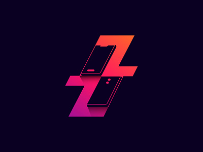 Letter Z mobile Logo. app app logo brand brand design branding design designer designs letter z lettermark logo logo design logo designer logos logotype mobile simple web z z logo