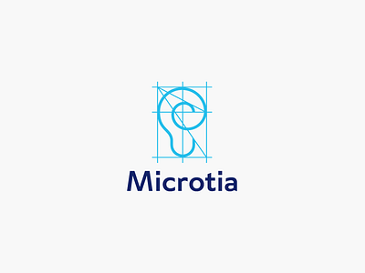 Microtia architecture ear hospital logo logotype medicine