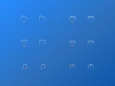 SLEEK Line Icons branding design ui uidesign web