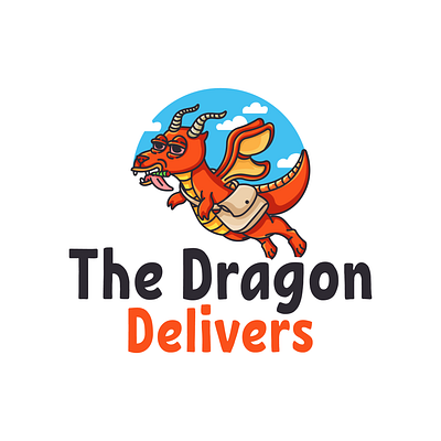 Dragon Logo character design design dragon dragon logo graphic design illustration logo logo design sky sky logo vector witch witch logo