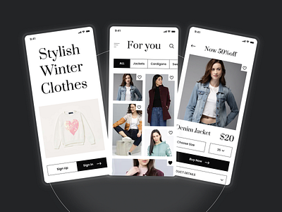 Fashion eCommerce ecommerce fashion fashionecommerce figma mcommerce mobileapp mobiledesign