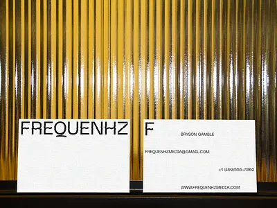 Frequenhz Business Card behance brand design brand identity branding branding design business card business card design business cards dribbble graphic design identity logo design logotype stationery stationery design