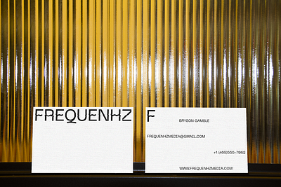 Frequenhz Business Card behance brand design brand identity branding branding design business card business card design business cards dribbble graphic design identity logo design logotype stationery stationery design