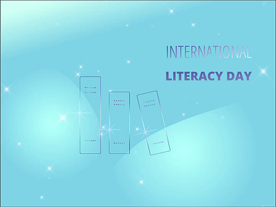 International Literacy Day animation animation graphic design illustration international literacy day literacy minimalism motion graphics