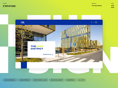 The Sign Milano - Website Concept & Development branding design graphic design illustration ui ux vector