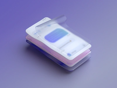 Phone mockup 3d animation branding c4d cinema4d color design graphic design illustration iphone logo messages messenger minimal mockup motion graphics phone purple screen ui