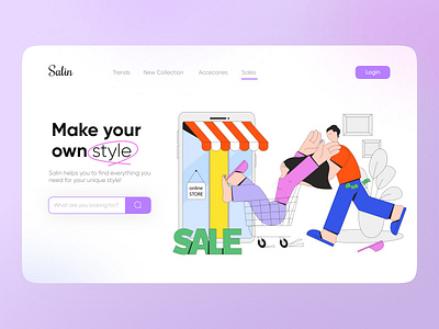 Fashion Online Store clothes design fashion fashion store flat flat design fold homepage illustration illustrator landing page login minimal sales shop shopping ui uiux ux web design