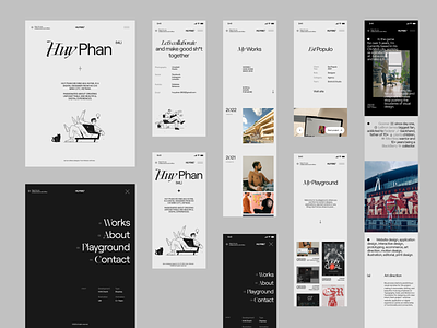 Huy Phan Portfolio Responsive Design application landing page layout minimal mobile responsive vietnam web design website
