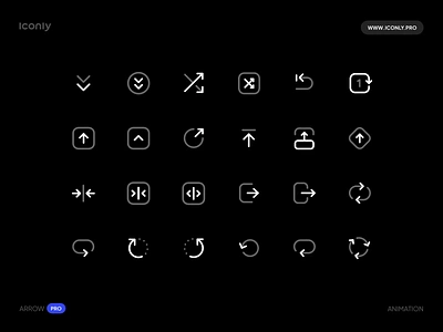 Iconly Pro Animation, Arrows! animation arrow icon icondesign iconly iconography iconpack icons iconset motion graphics ui