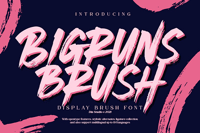 Bigruns Brush - Display Brush Font branding design fonts graphic design logo logotype typeface typography