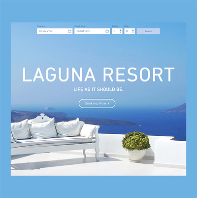 Laguna Resort Hotel Booking Website Design hotel booking hotel booking website resort resort website restaurant website travel webite