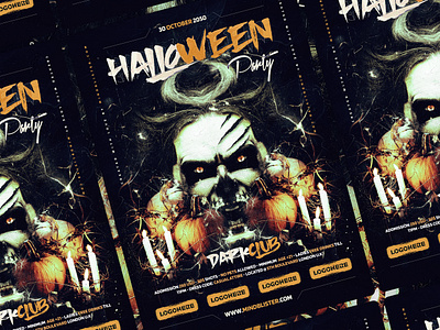 Halloween Flyer/Poster Template flyer template halloween halloween bash halloween festival halloween flyer halloween invitation halloween party halloween poster invitation template poster template