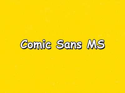 Animated Comic Sans MS Typeface ae after effects animated animation font mograph motion motion graphics type typeface typography