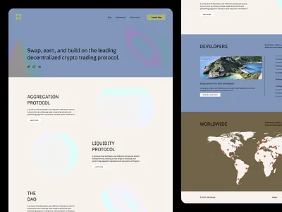 dApp | Landing Page 1960s beige branding clean design japanese minimal modern modernist simple ui ux web web design