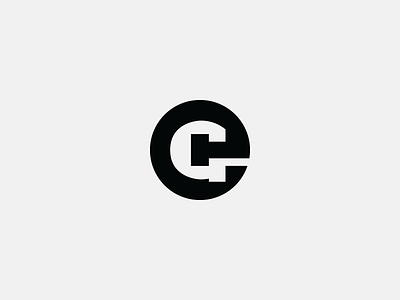 Ge black branding clean design e g geometric icon logo minimal monogram negative space simple vector