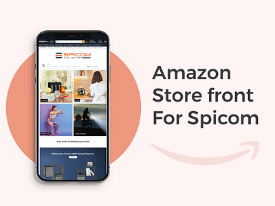 Amazon Store Front For Spicom amazon amazon front design amazon store amazon store front amazon store front design brand brand identity branding design designing graphic graphic design illustration store front store front design ui ui ux visual identity