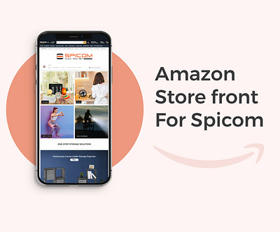 Amazon Store Front For Spicom amazon amazon front design amazon store amazon store front amazon store front design brand brand identity branding design designing graphic graphic design illustration store front store front design ui ui ux visual identity