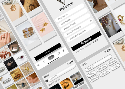 Elegant Jewelry App 2021 template app design design elegant jewelry app felegant jewelry app graphic design illustration logo ui ui designer uiux ux web design
