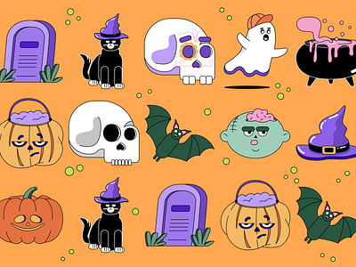 It's Spooky Season! branding design illustration illustration design illustrations illustrations／ui illustrator logo ui ux