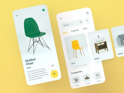 Furniture Catalogue App app application catalogue e commerce ecommerce furniture layout product design ui ux