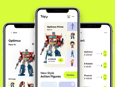 Toy Product App agency app minimal minimalist mobile mobile app design mobile apps mobile design mobile ui mobileapp mobileappdesign mobileui orix sajon toy ui ui design uiux uiuxdesign ux