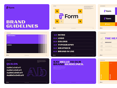 Form | Guidelines Template branding branding and identity branding template design for sale guidelines template identity identity branding logo design logo design branding logotype