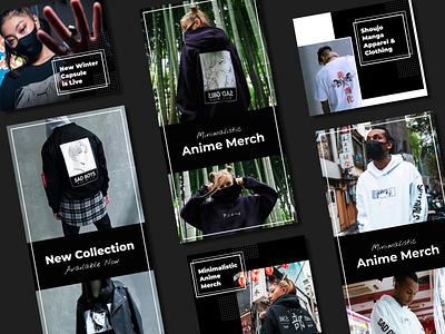 Email Designs / AnimeBae ads agency anime branding campaign collection design email email design facebook graphic design instagram marketing merch minimalistic photoshop social social media ui visual design