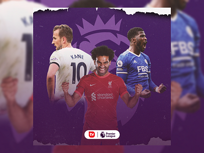 PL adobe adobe photoshop adobephotoshop design england football kane liverpool poster premierleagua salah soccer sport