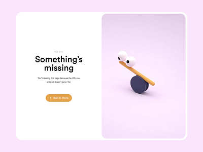 404 page 3d 404 animation blender c4d design graphic design illustration interaction interface motion graphics page ui ux web