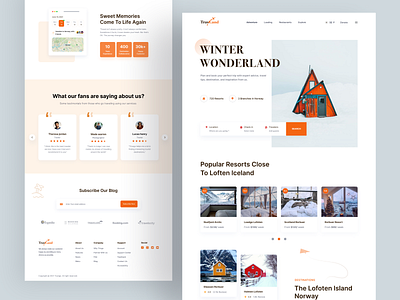 Travel Agency Website adventure cabin destination explore hotel hotel booking tourism tourist travel agency travel agent travel app travel guide travel landing page traveling traveller trip uiux vacation rentals web design website