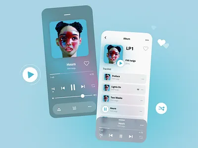 Music Mobile App app browse browse ui graphic design interface mobile mobile app mobile interface mobile ui music app music mobile app music player player streaming app ui user experience user interface ux uxui