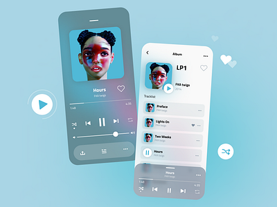 Music Mobile App app browse browse ui graphic design interface mobile mobile app mobile interface mobile ui music app music mobile app music player player streaming app ui user experience user interface ux uxui