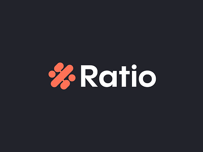 Ratio Branding Design app brand branding design desktop finance identity idnetity illustration lines logo mark percentage project ratio simple symbol ui ux website