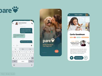 Do you ever ask friends to dog sit or use a dog walking app? app design colour dog walking app product design ui user interface design ux wireframing