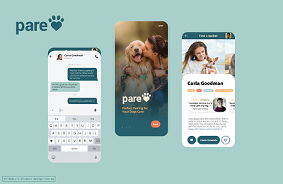 Do you ever ask friends to dog sit or use a dog walking app? app design colour dog walking app product design ui user interface design ux wireframing