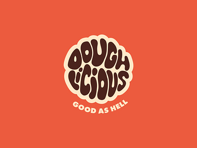 Doughlicious - Cookie Dough Branding branding cookie cookie dough design graphic graphic design identity illustration logo